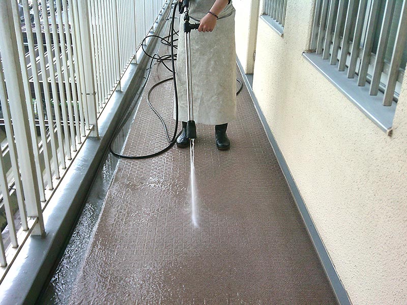 マンション共用部清掃